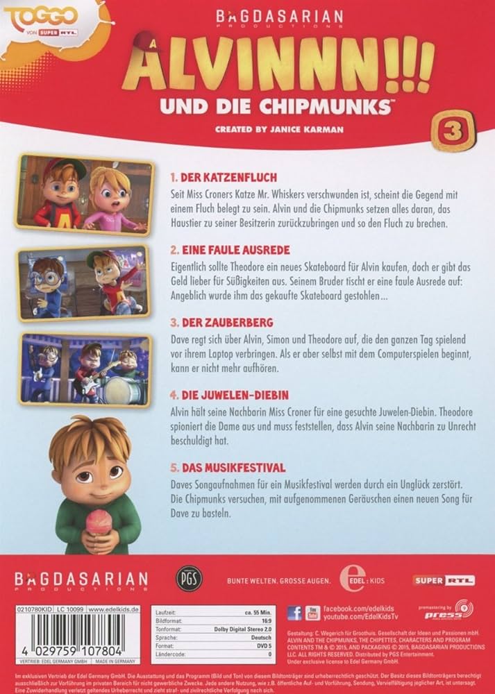 その他 Alvinnn!!! und die Chipmunks 03. Das Musikfestival [DVD] Amazon.co.jp: Alvinnn!!! und die Chipmunks 03. Das